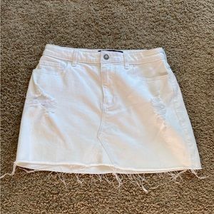 White Jean skirt